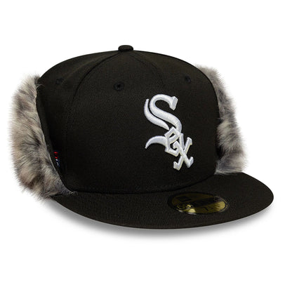 This is a Chicago White Sox MLB World Series Black 59FIFTY Fitted Downflap Cap 1