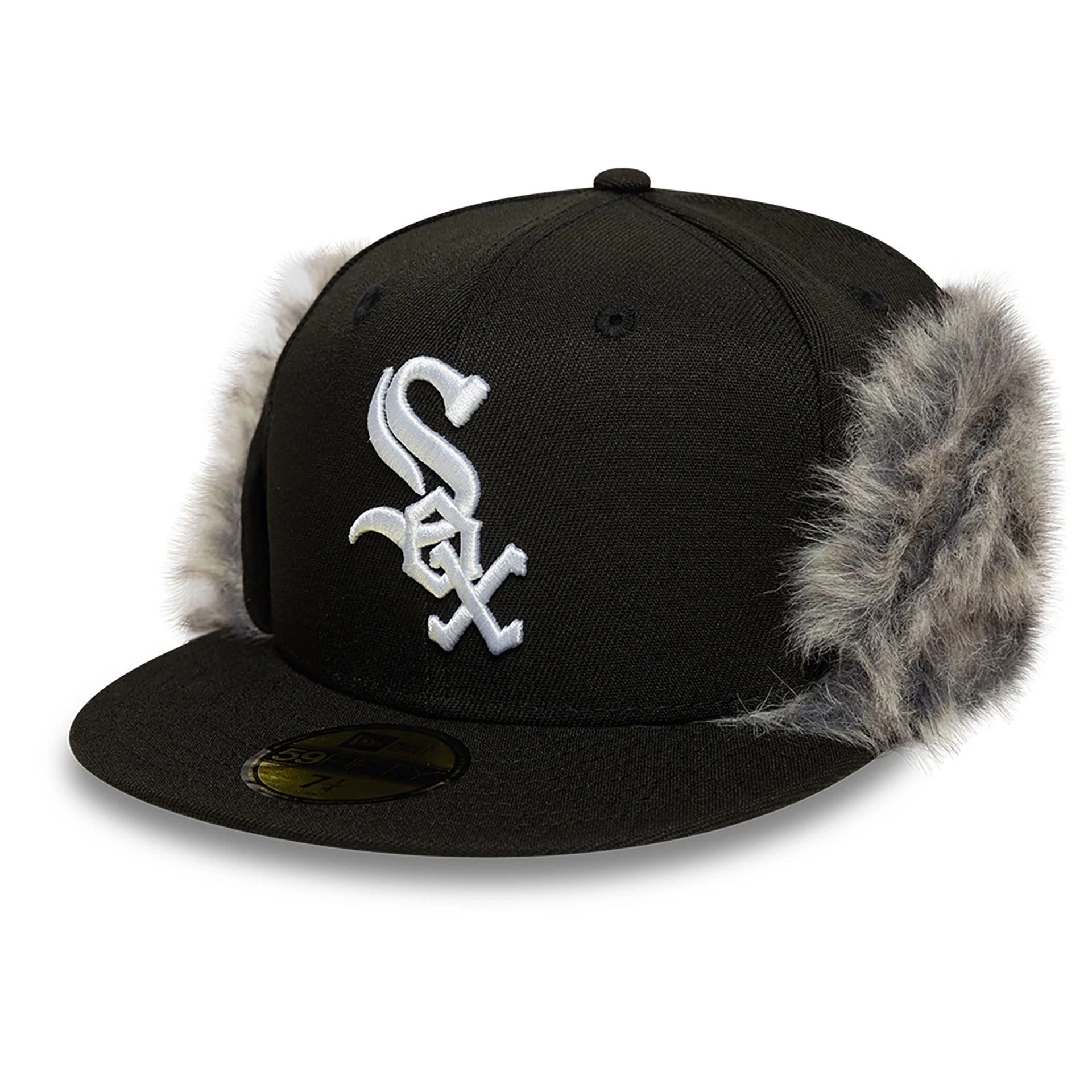 This is a Chicago White Sox MLB World Series Black 59FIFTY Fitted Downflap Cap 6