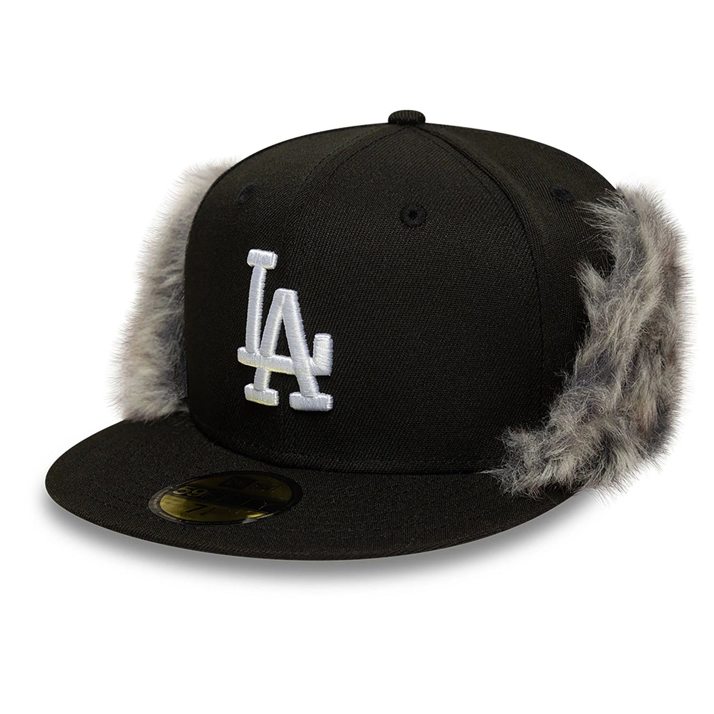 This is a LA Dodgers MLB World Series Black 59FIFTY Fitted Downflap Cap 6