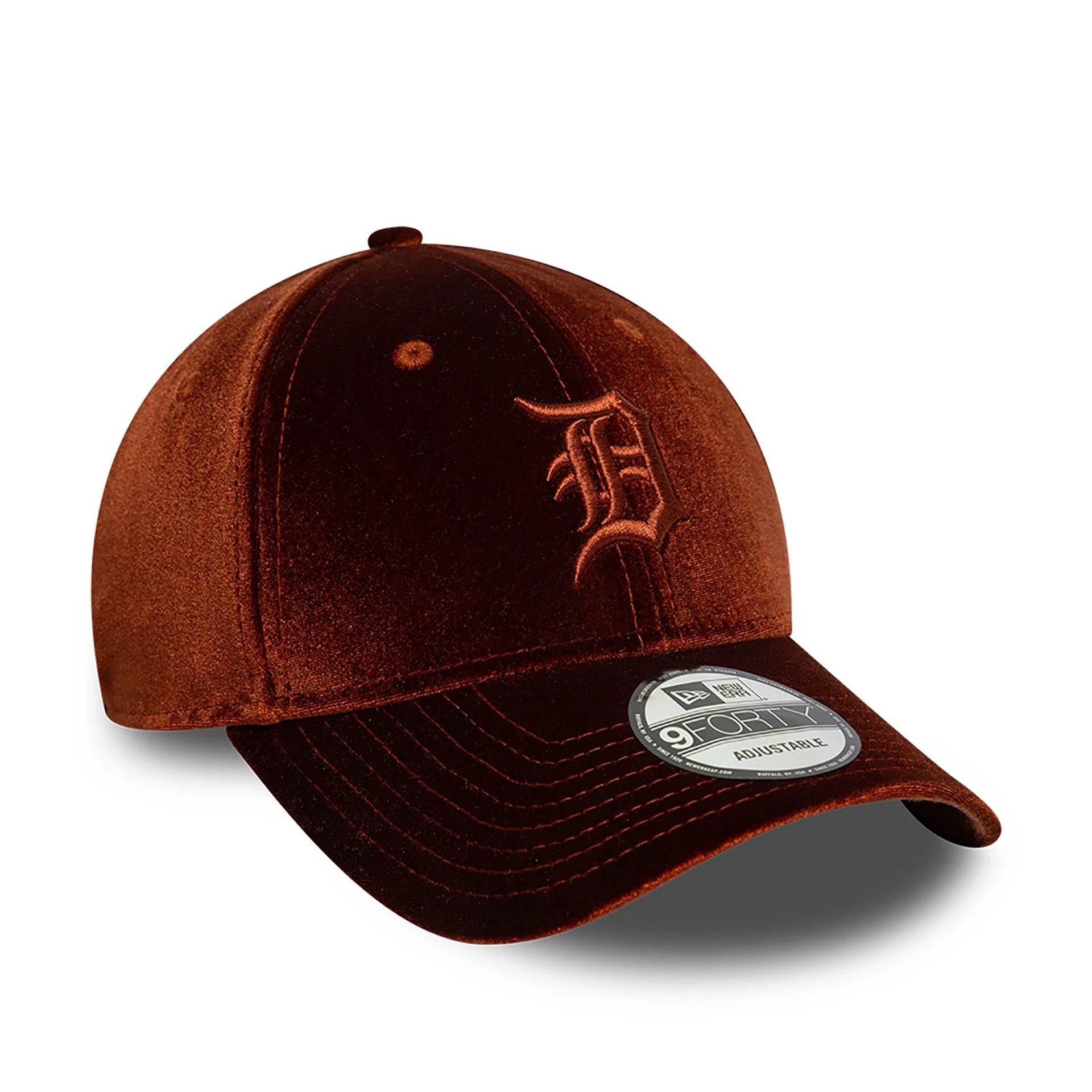 This is a Detroit Tigers Tonal Velvet Dark Brown 9FORTY Adjustable Cap 3