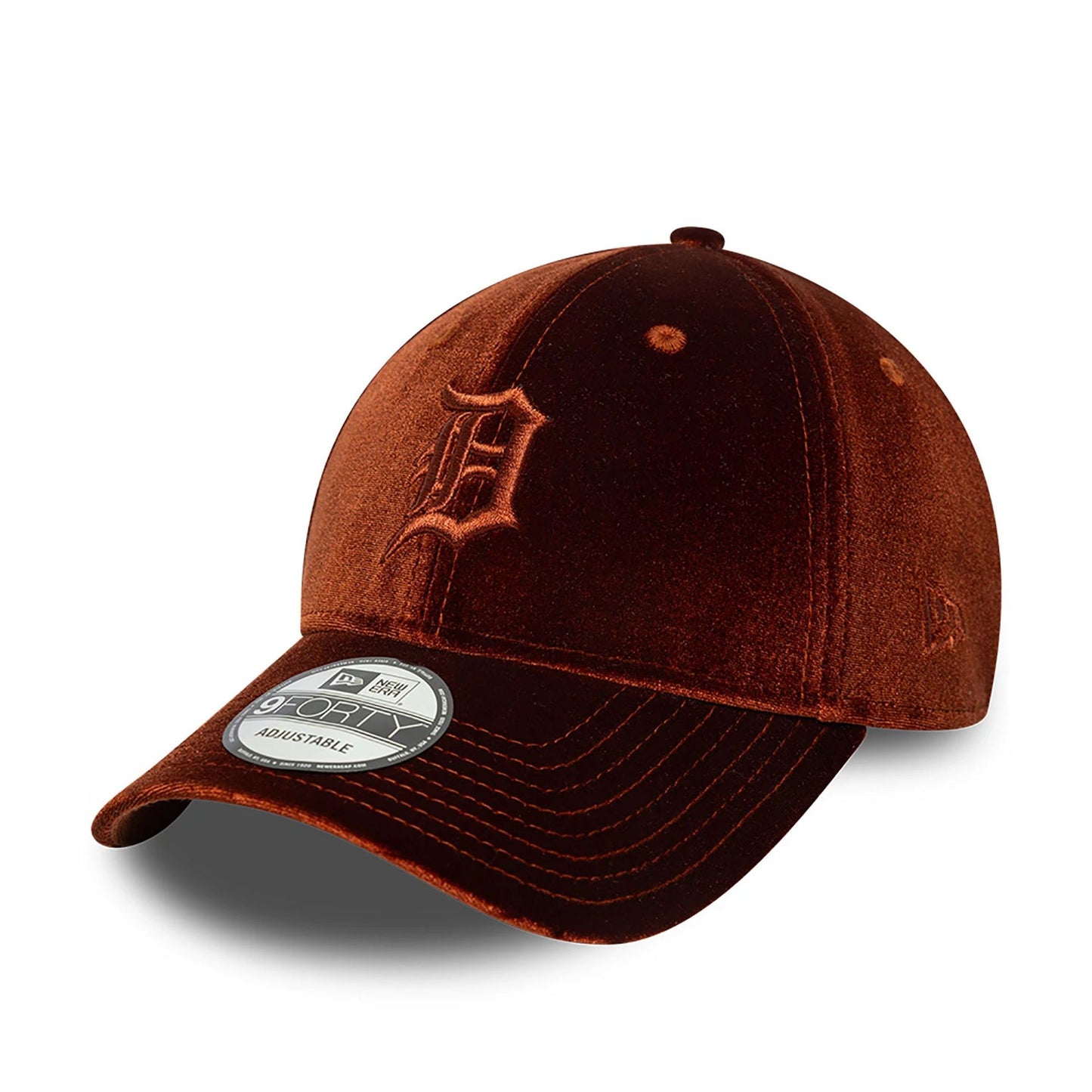 This is a Detroit Tigers Tonal Velvet Dark Brown 9FORTY Adjustable Cap 1