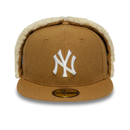 This is a New York Yankees Image Beige Dogear 59FIFTY Fitted Cap 3