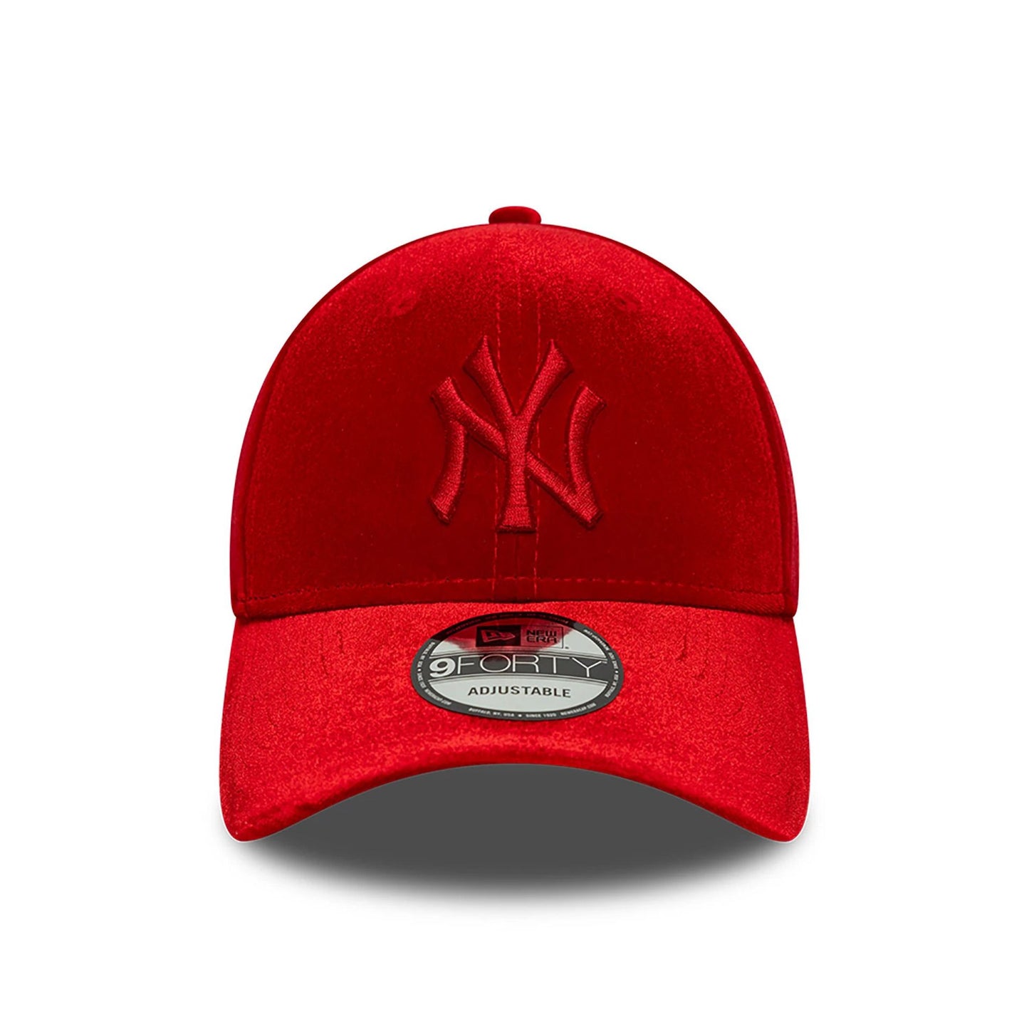 This is a New York Yankees Tonal Velvet Red 9FORTY Adjustable Cap 2