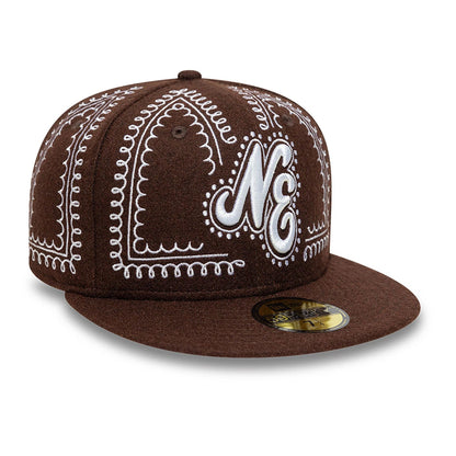 This is a New Era Gingerbread Dark Brown 59FIFTY Fitted Cap 3