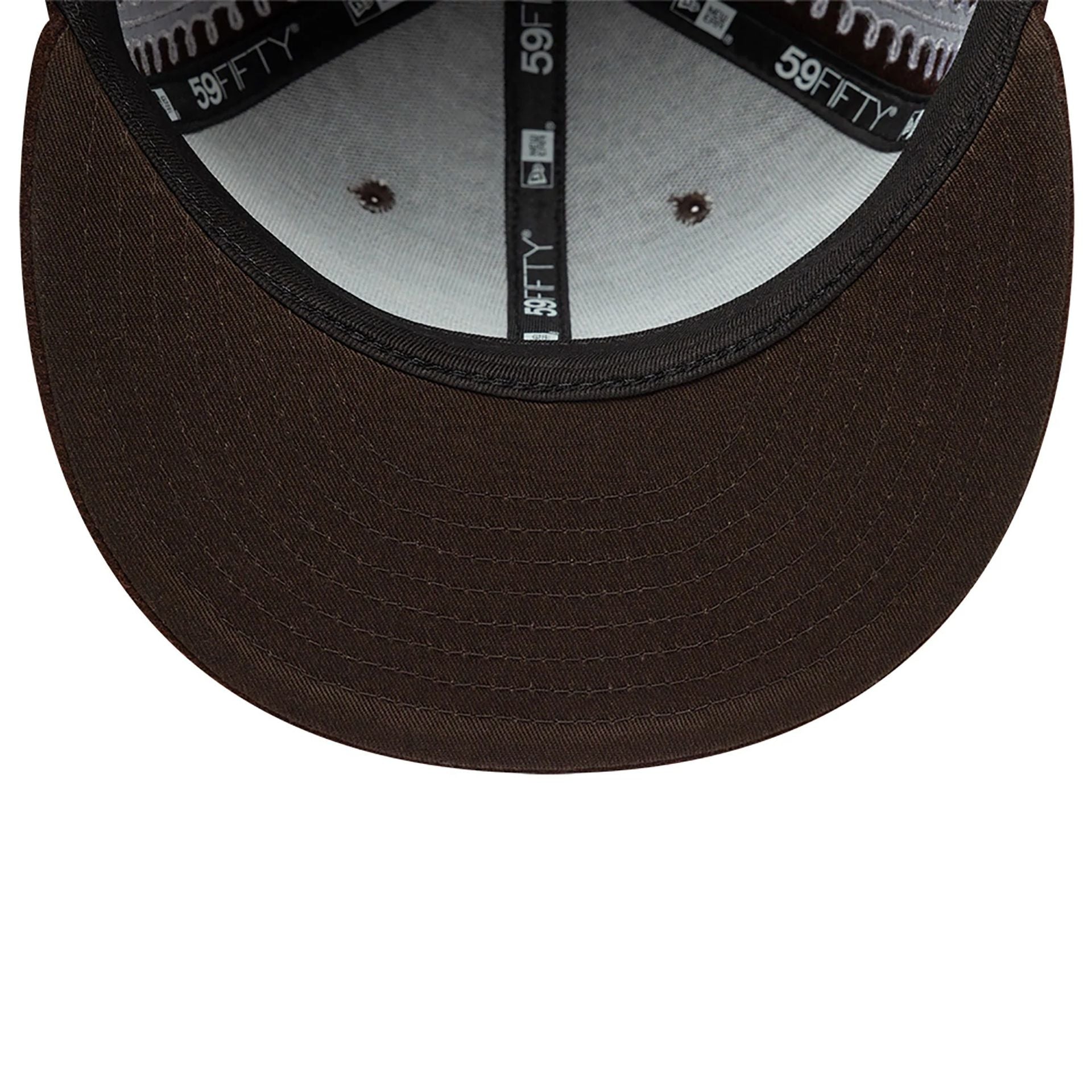 This is a New Era Gingerbread Dark Brown 59FIFTY Fitted Cap 5