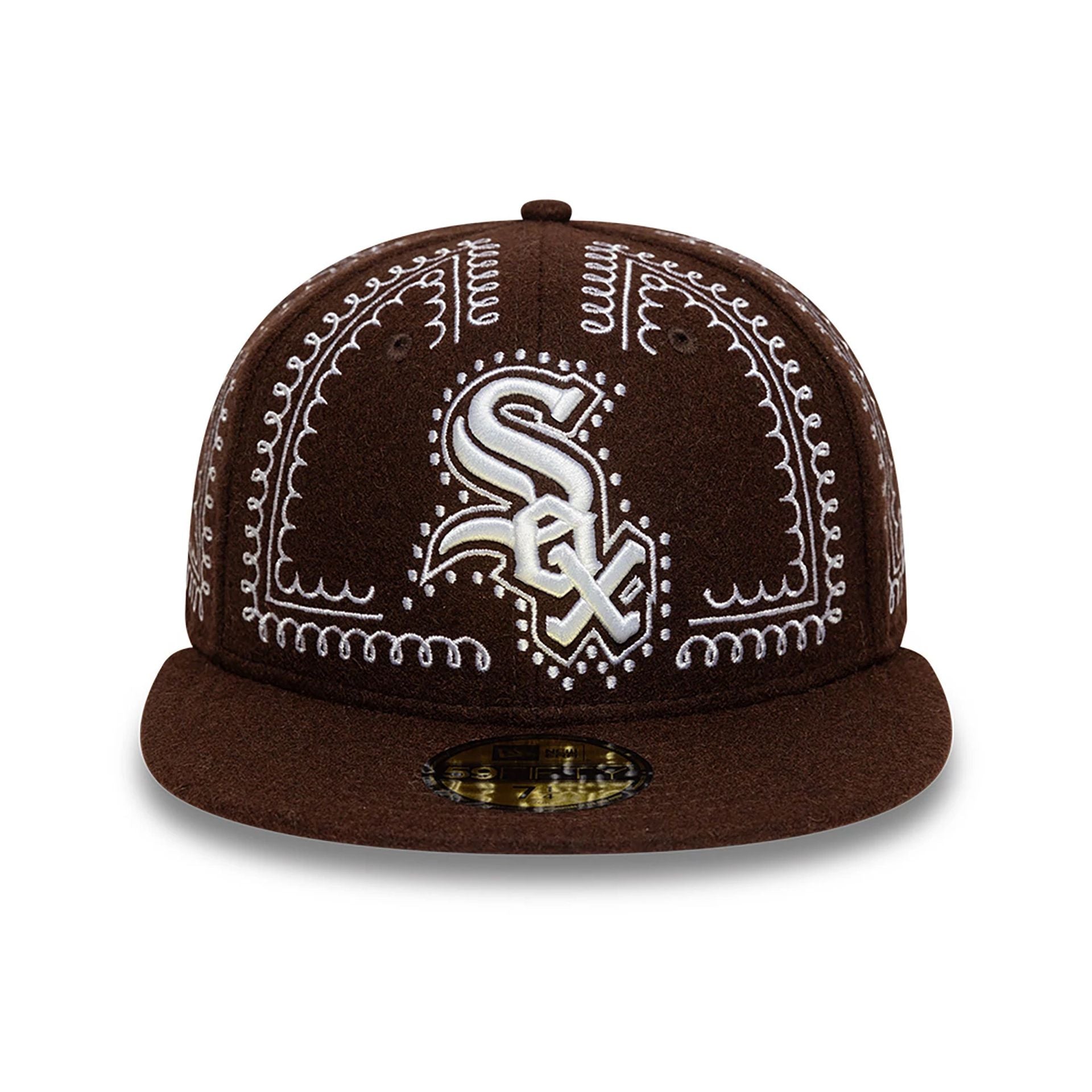 This is a Chicago White Sox Gingerbread Dark Brown 59FIFTY Fitted Cap 2