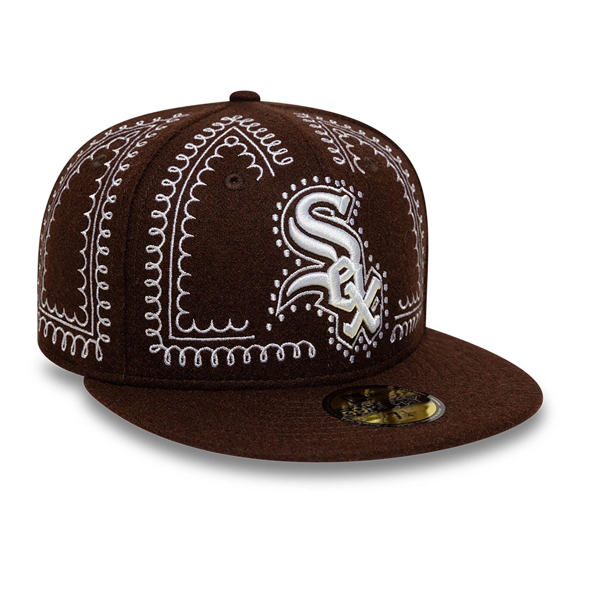 This is a Chicago White Sox Gingerbread Dark Brown 59FIFTY Fitted Cap 3