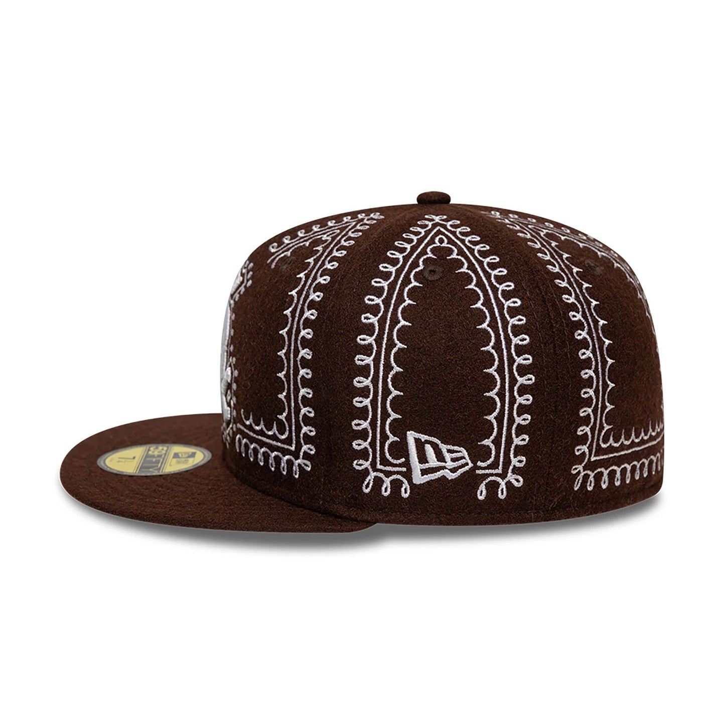 This is a Chicago White Sox Gingerbread Dark Brown 59FIFTY Fitted Cap 7