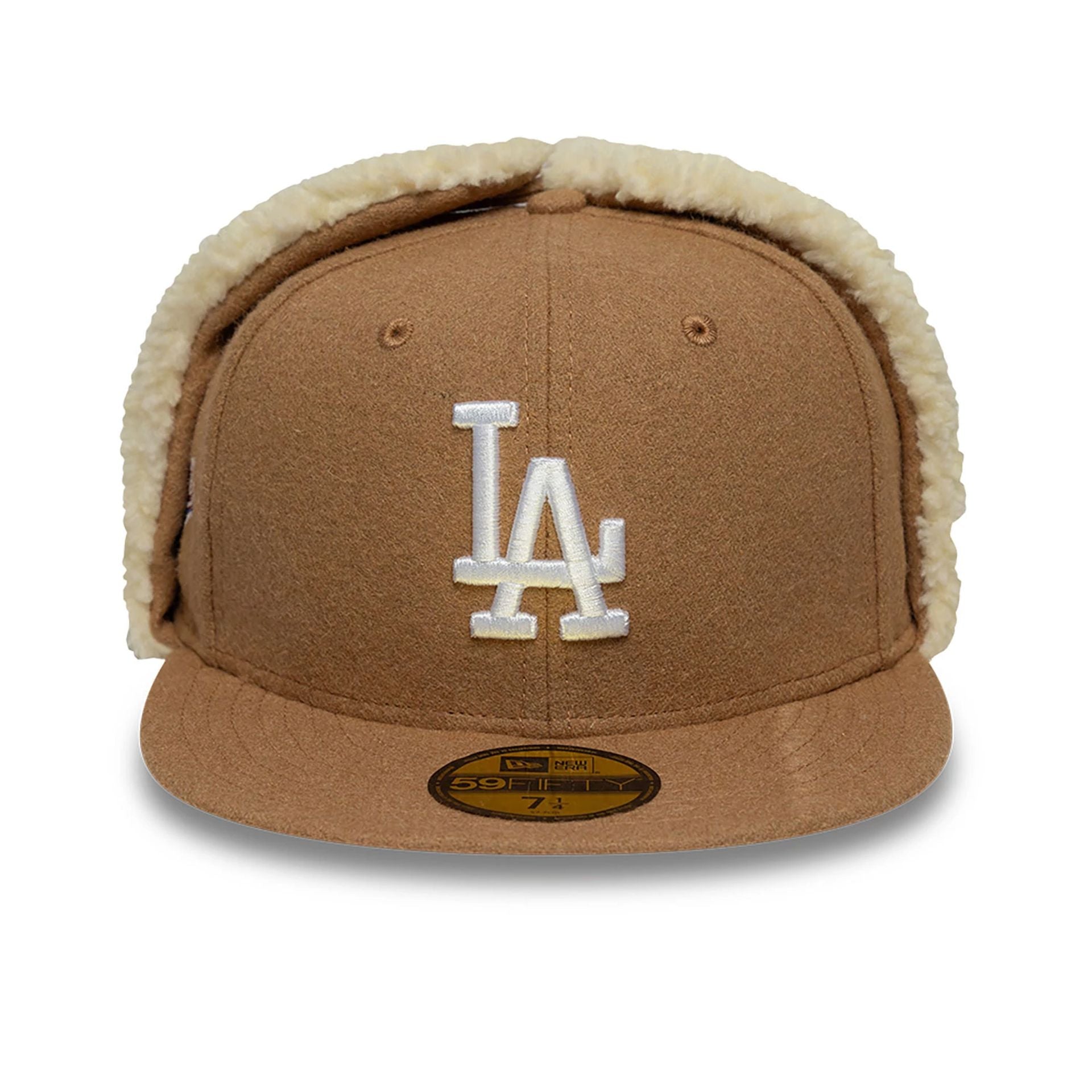 This is a LA Dodgers Image Dark Brown Dogear 59FIFTY Fitted Cap 3