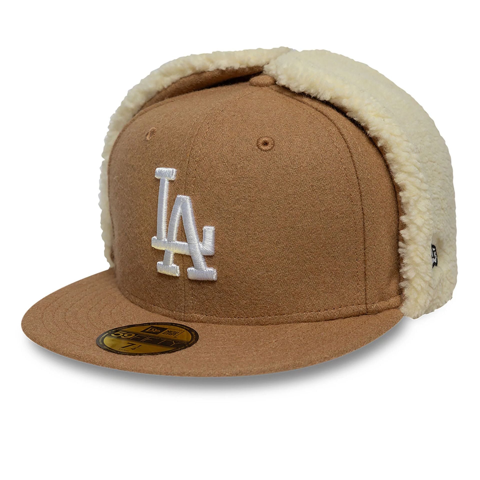 This is a LA Dodgers Image Dark Brown Dogear 59FIFTY Fitted Cap 5