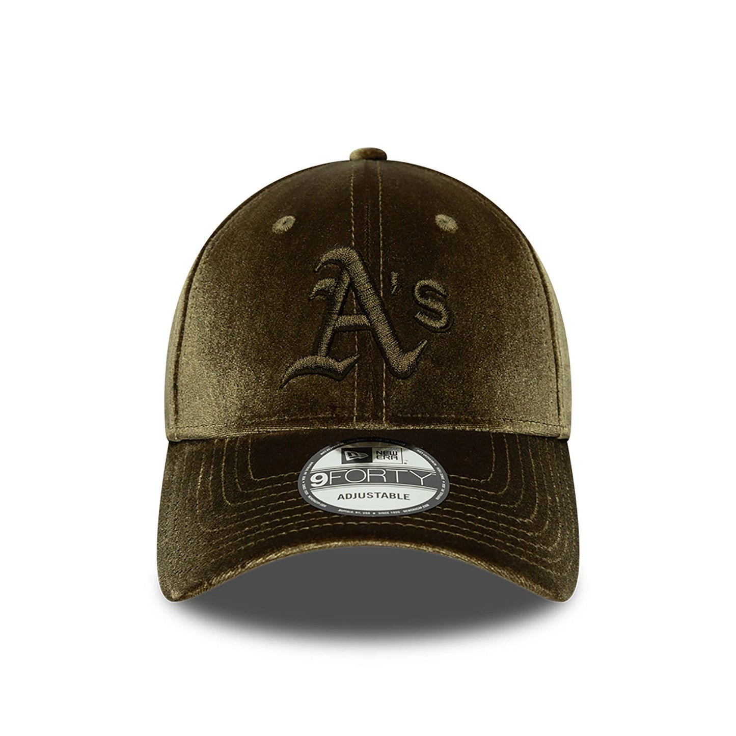 This is a Oakland Athletics Tonal Velvet Green 9FORTY Adjustable Cap 2