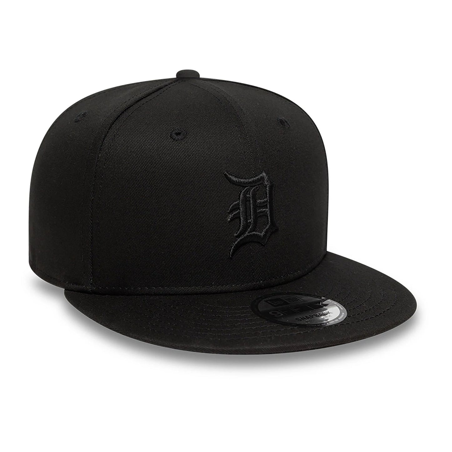 This is a Detroit Tigers Satin Lined Black 9FIFTY Snapback Adjustable Cap 3