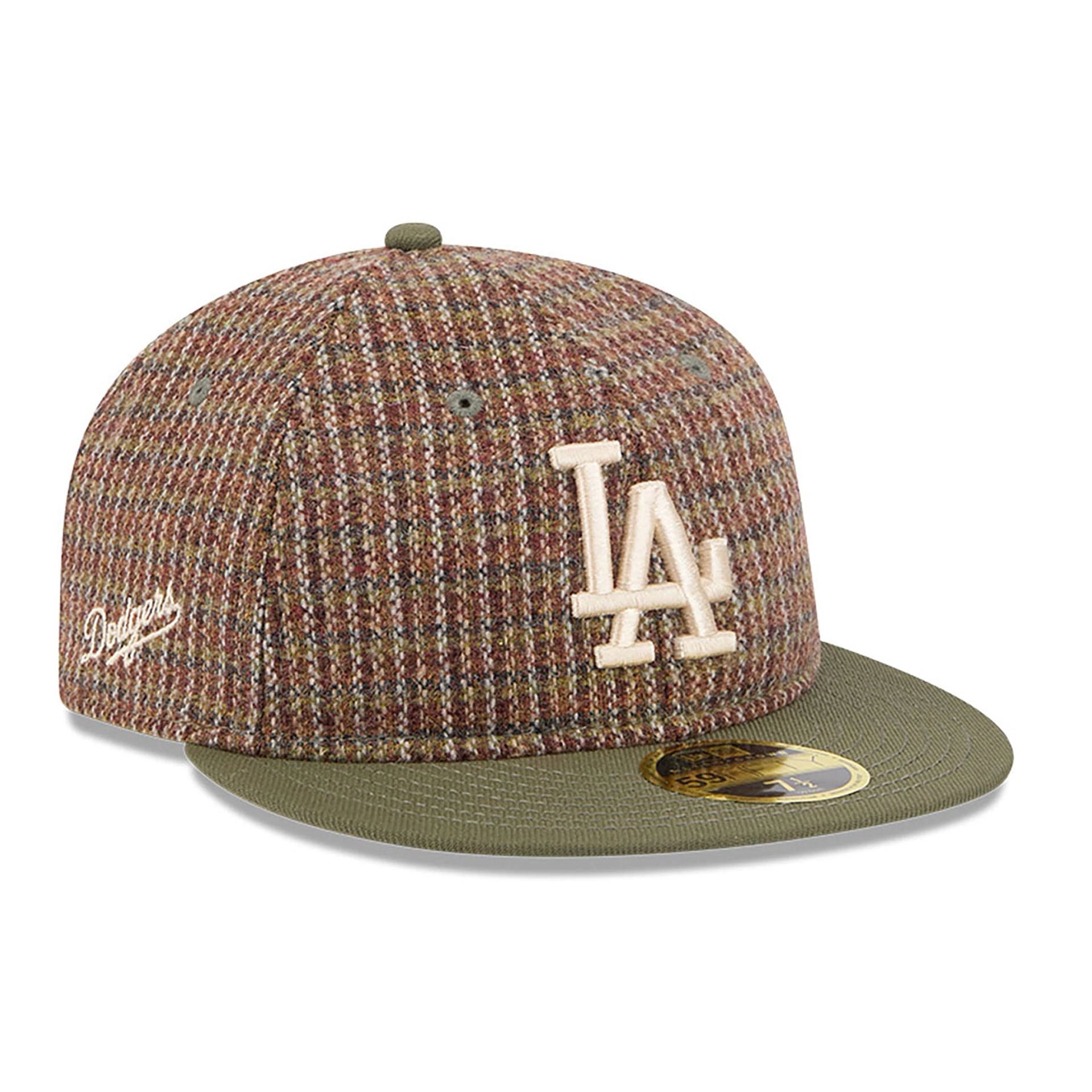 This is a LA Dodgers Wool MLB Brown Retro Crown 59FIFTY Fitted Cap 1