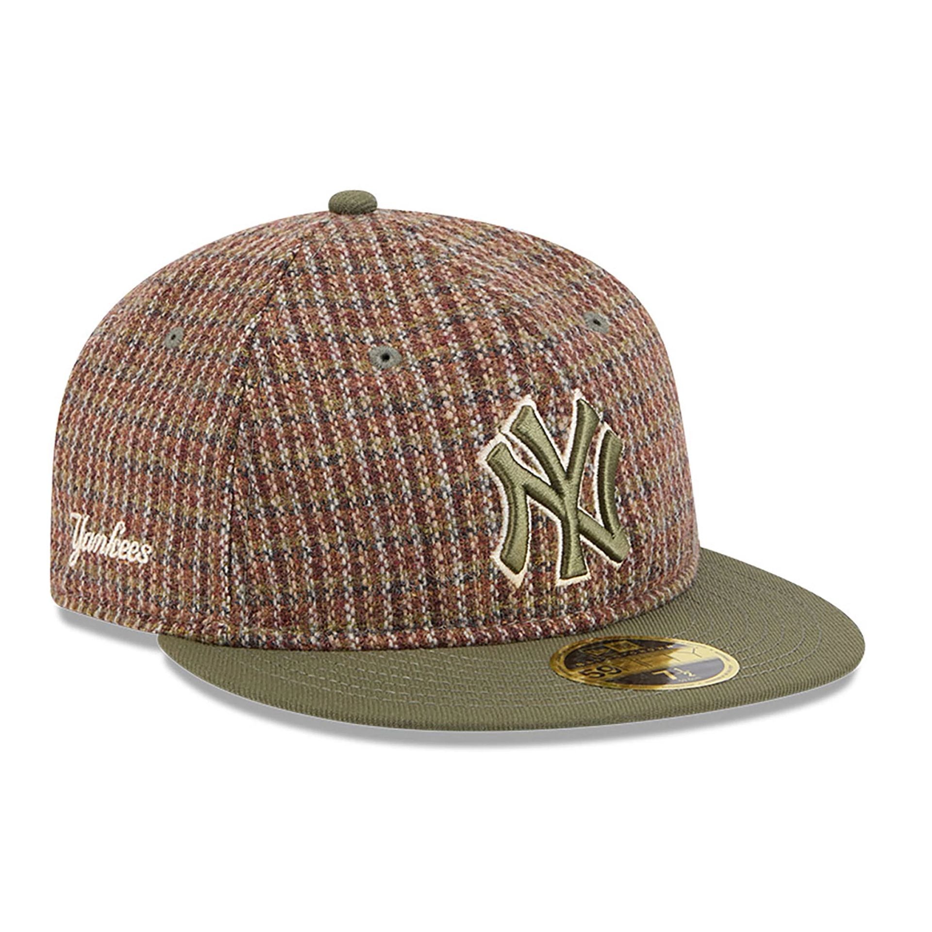 This is a New York Yankees Wool MLB Brown Retro Crown 59FIFTY Fitted Cap 1