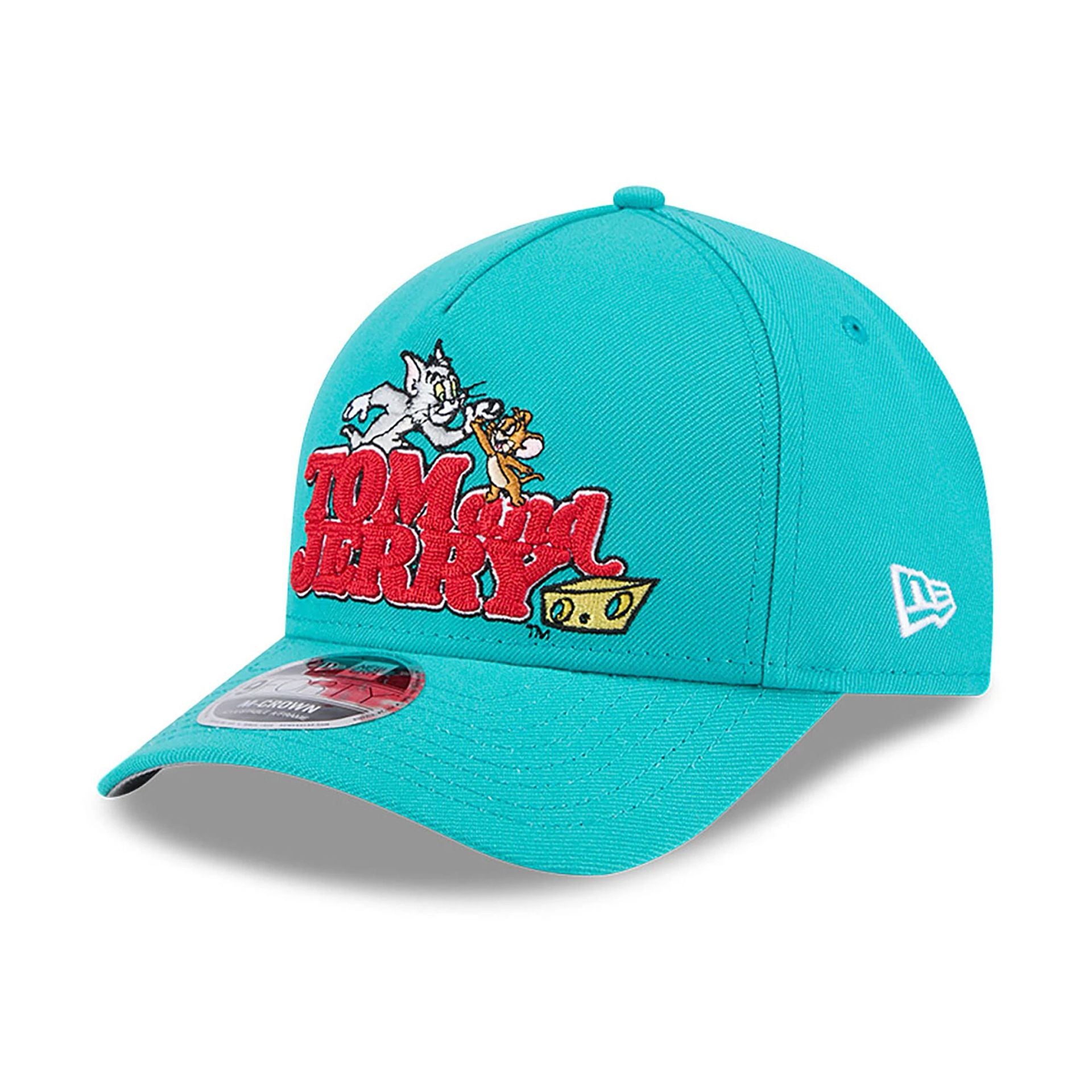 This is a Tom & Jerry Turquoise 9FORTY M-Crown A-frame Adjustable Cap 1