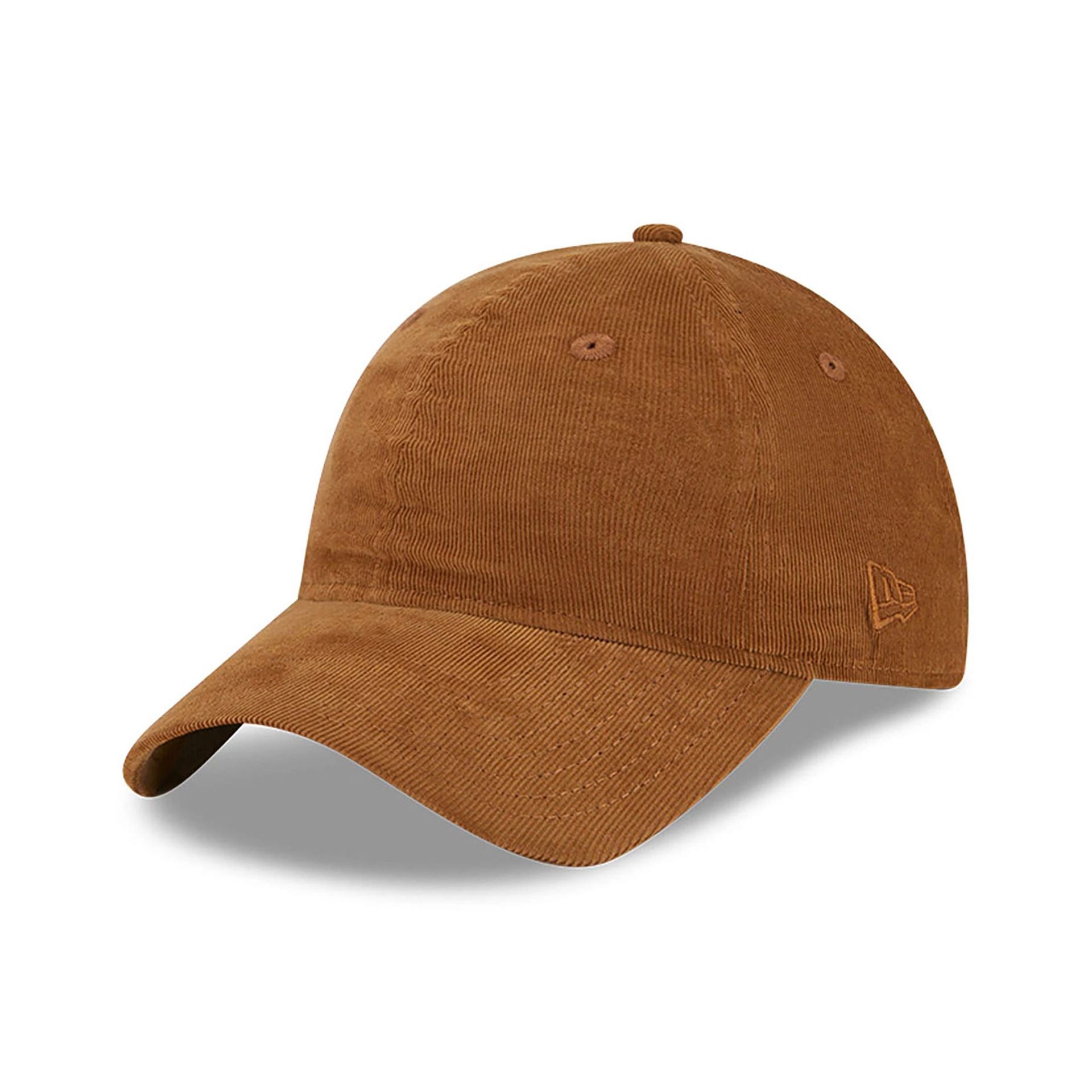 This is a New Era Micro Cord Dark Brown 9TWENTY Adjustable Cap 1