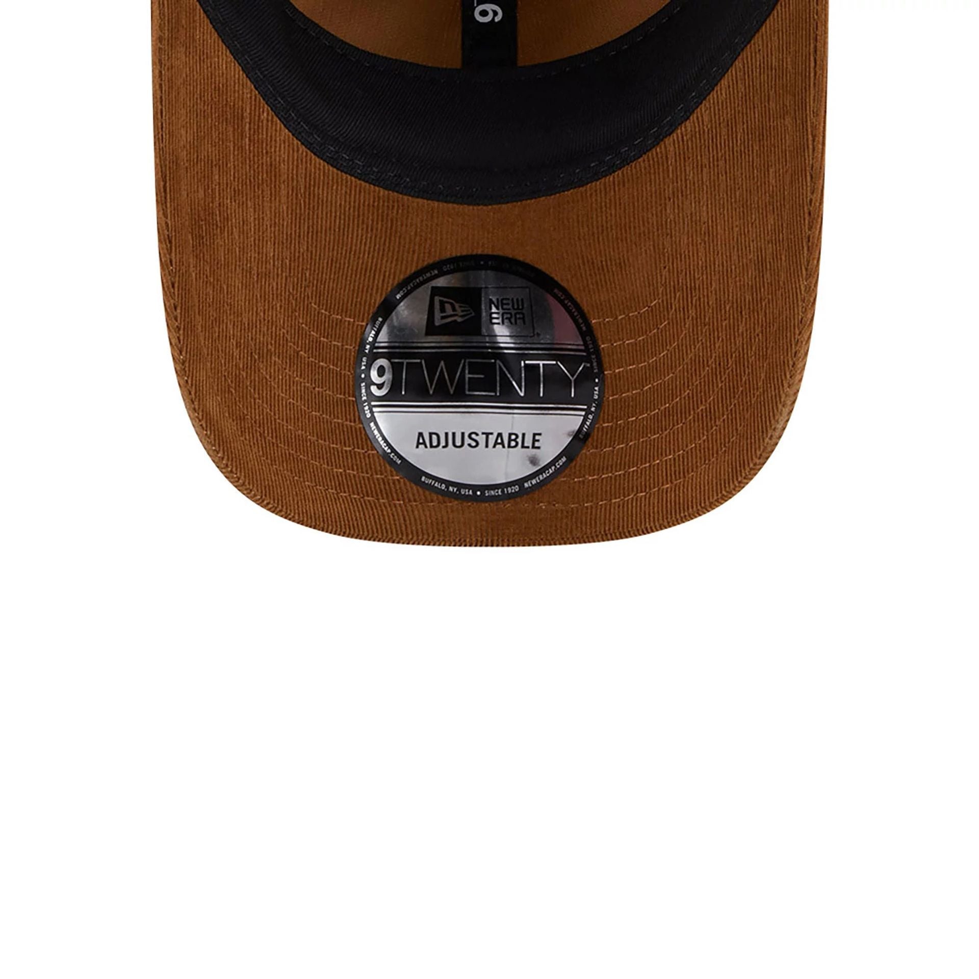 This is a New Era Micro Cord Dark Brown 9TWENTY Adjustable Cap 2