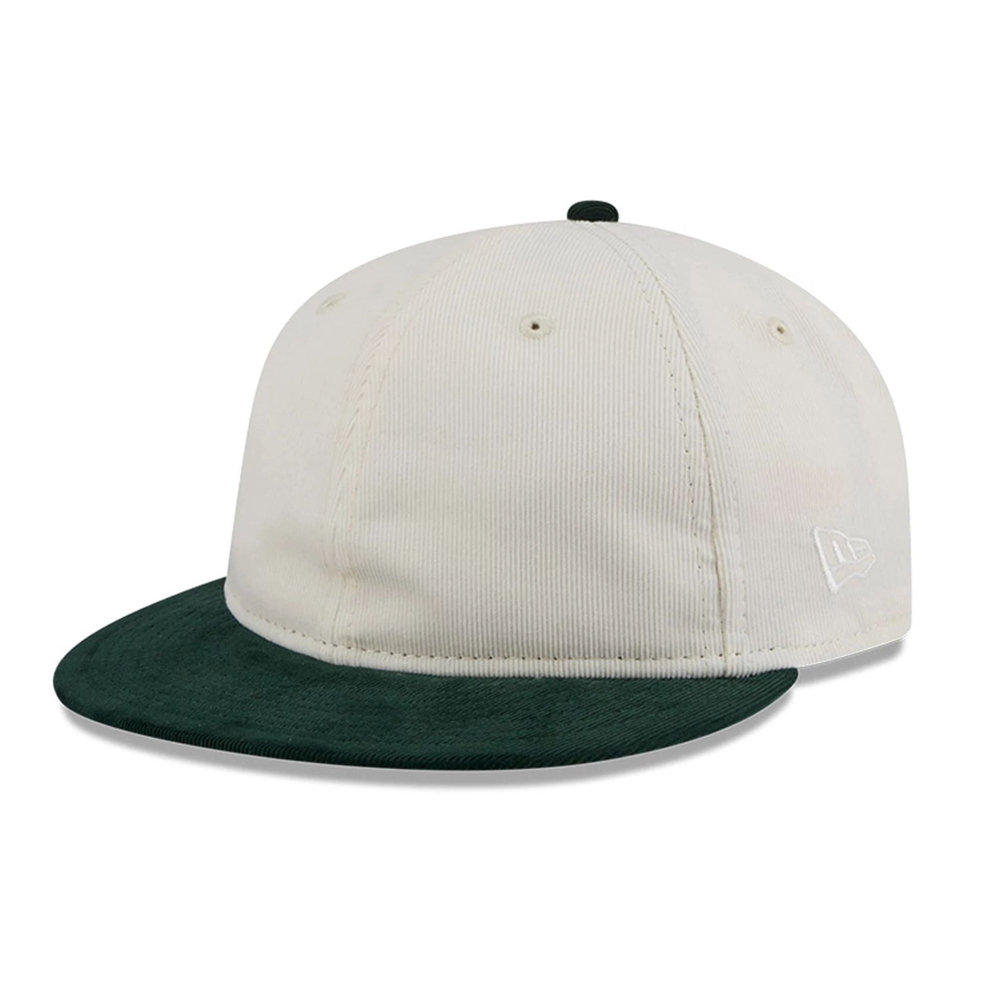 This is a New Era Micro Cord Dark Green Retro Crown 59FIFTY Fitted Cap 1