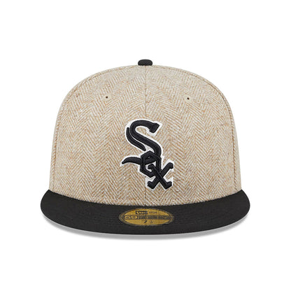 This is a Chicago White Sox Herringbone Moon® Cream 59FIFTY Fitted Cap 3