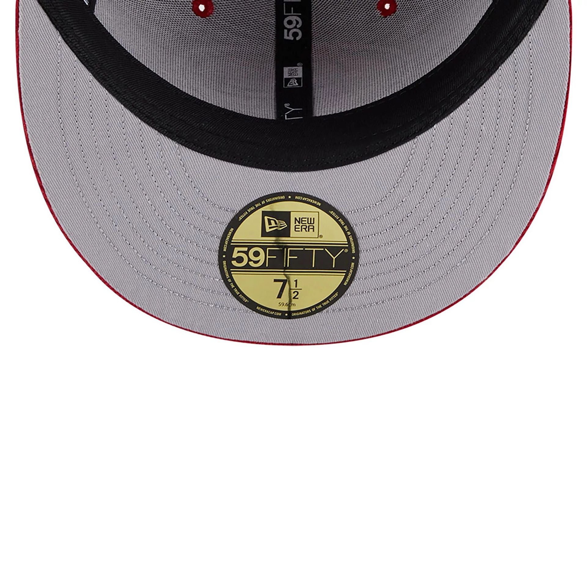 This is a San Francisco 49ers Floral Cord Red 59FIFTY Fitted Cap 2