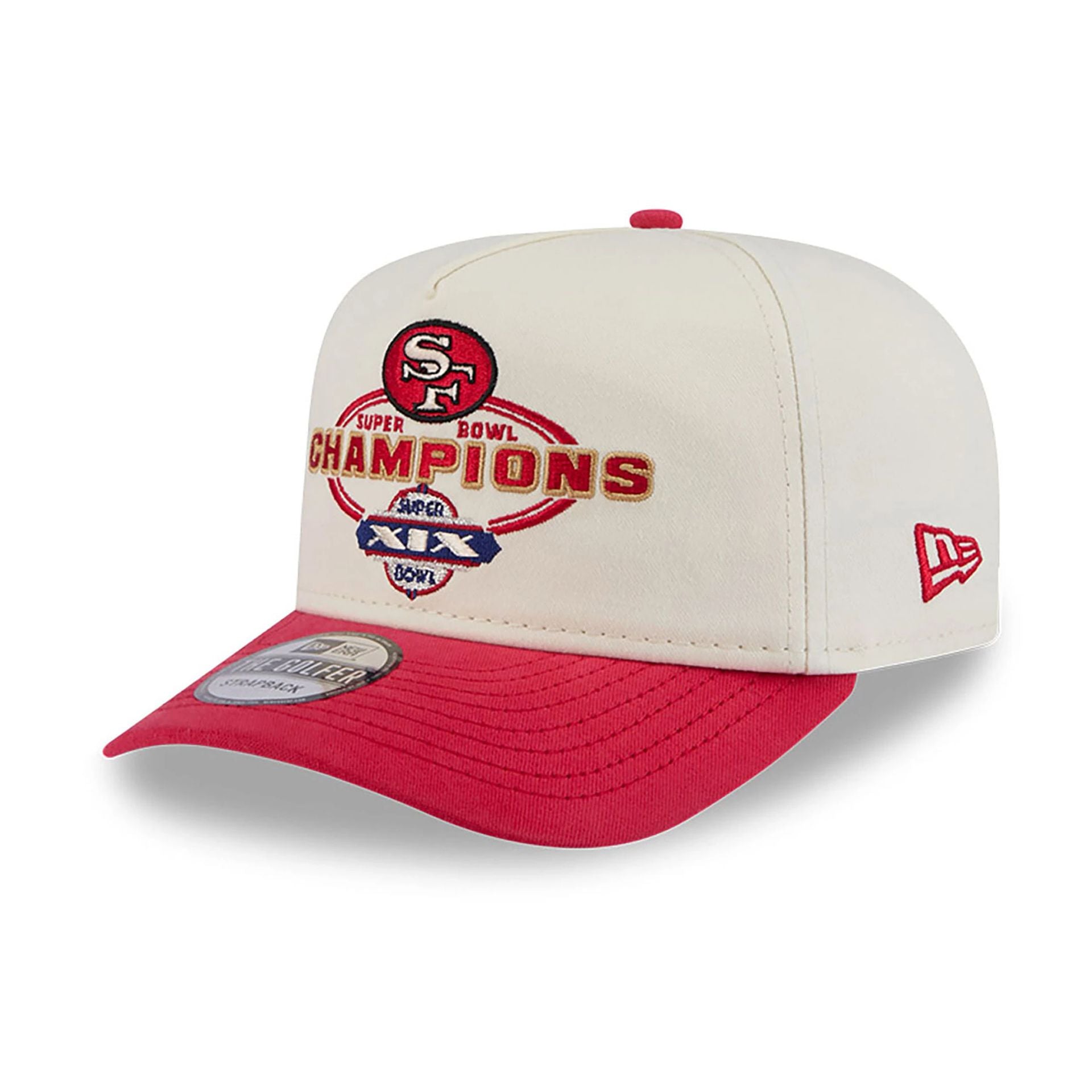 This is a San Francisco 49ers NFL Champions White Golfer Adjustable Cap 1