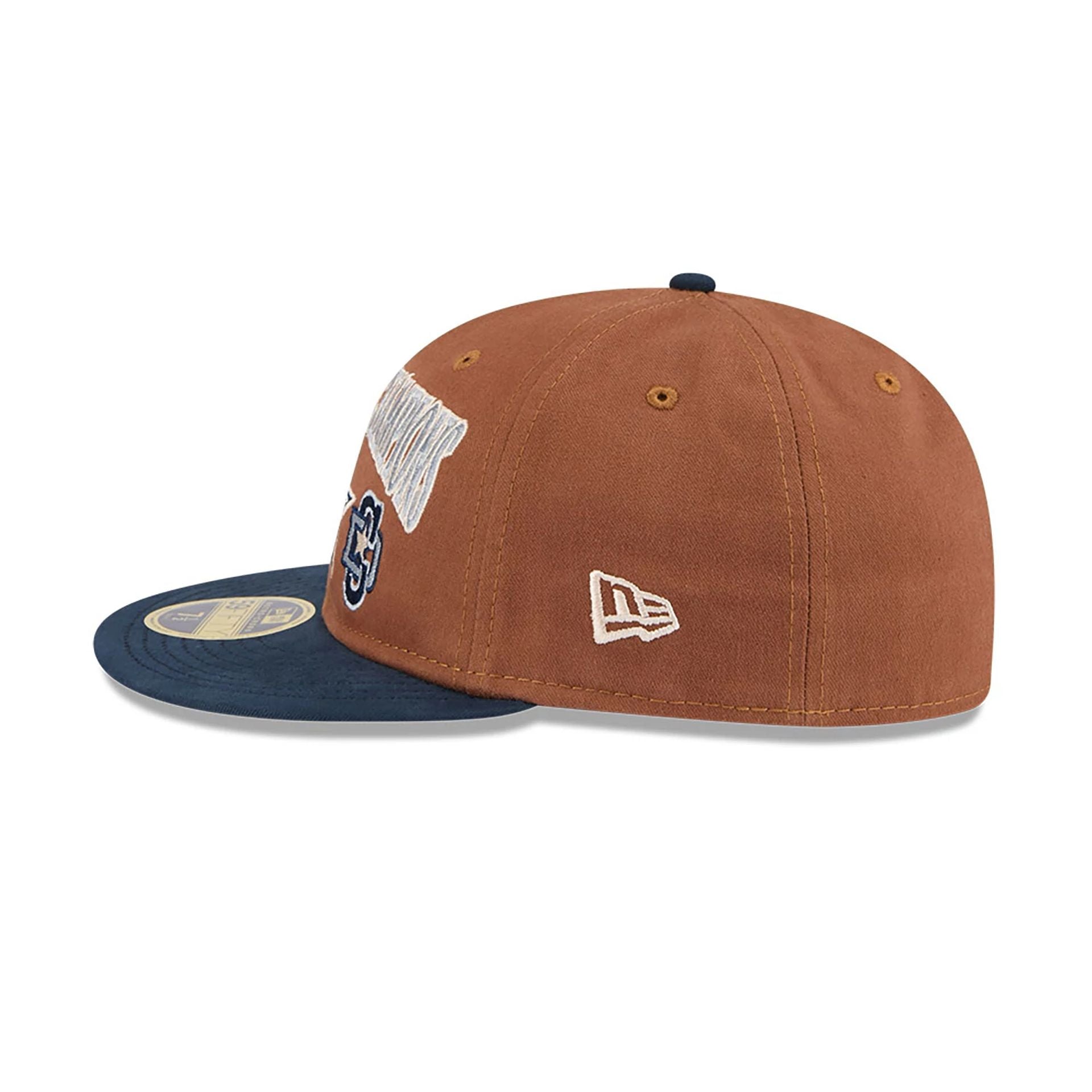 This is a Dallas Cowboys NFL Champions Dark Beige Retro Crown 59FIFTY Fitted Cap 7