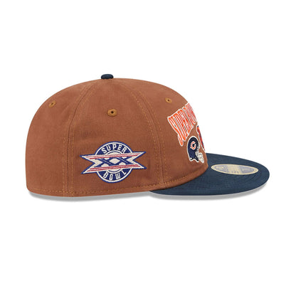 This is a Chicago Bears NFL Champions Dark Beige Retro Crown 59FIFTY Fitted Cap 6