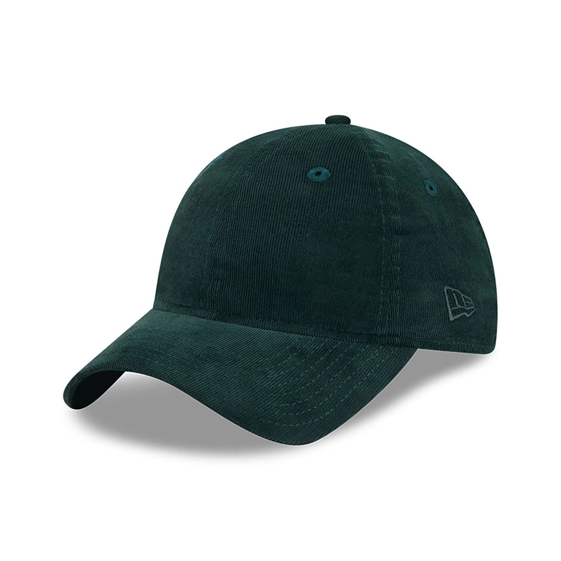 This is a New Era Micro Cord Dark Green 9TWENTY Adjustable Cap 1