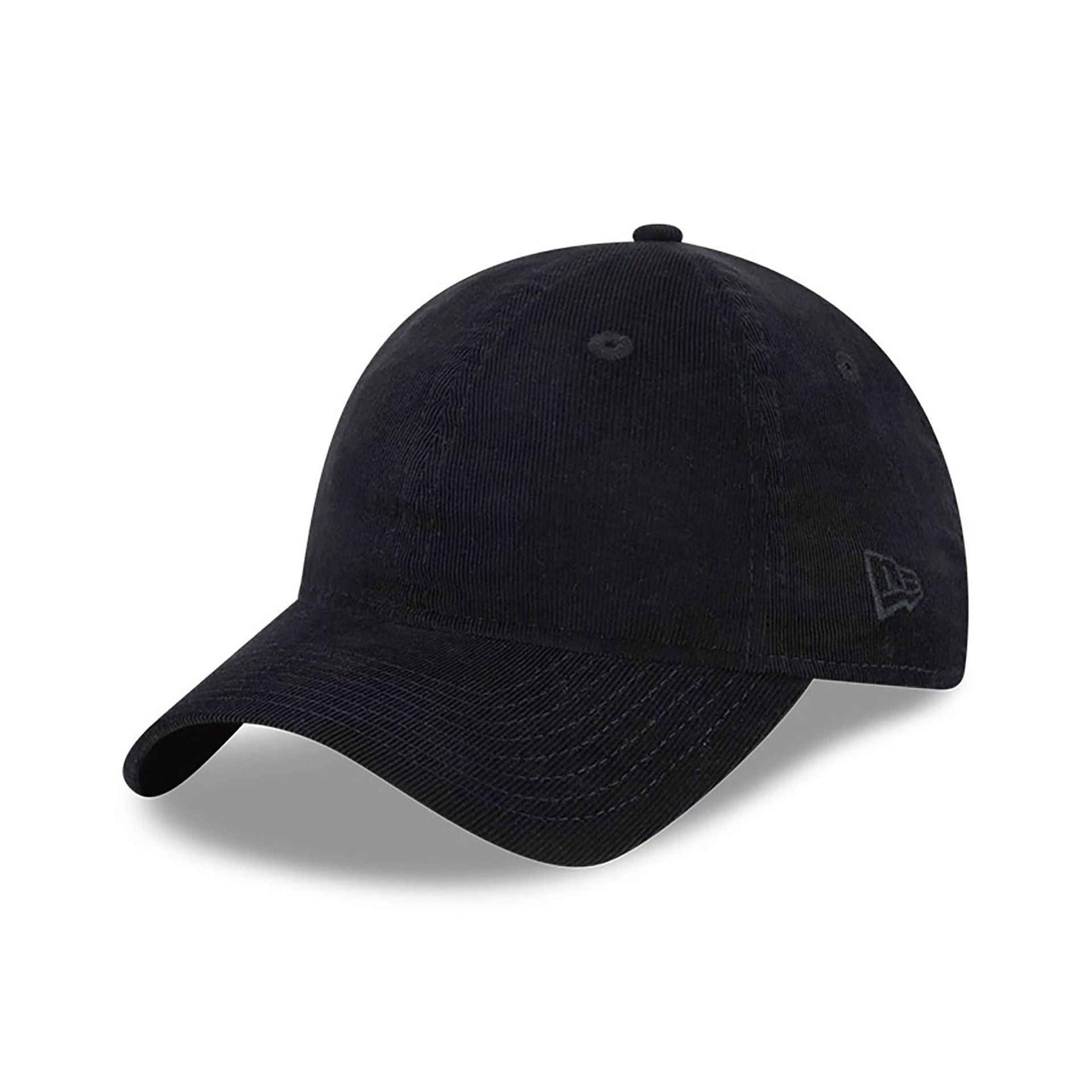 This is a New Era Micro Cord Black 9TWENTY Adjustable Cap 1