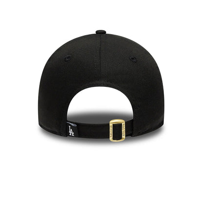 This is a LA Dodgers Child Christmas Lights Black 9FORTY Adjustable Cap 4