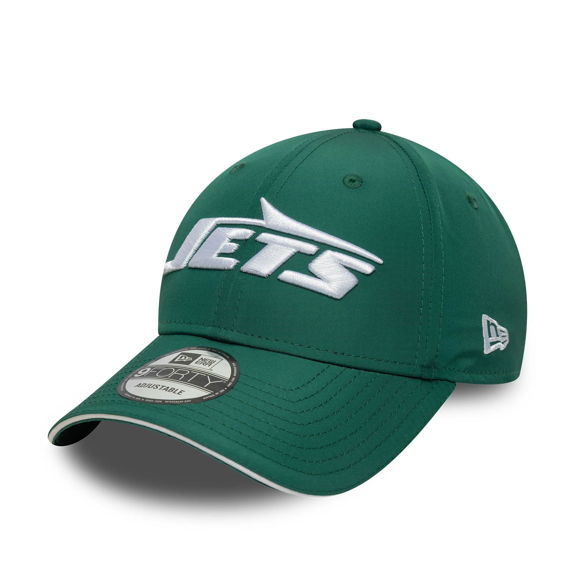 This is a New York Jets NFL International Series Games London 2024 Green 9FORTY Adjustable Cap 3