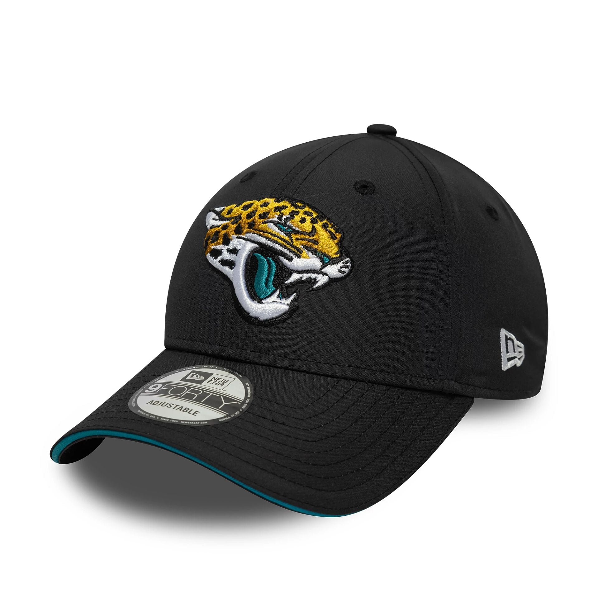 This is a Jacksonville Jaguars NFL International Series Games London 2024 Black 9FORTY Adjustable Cap 3