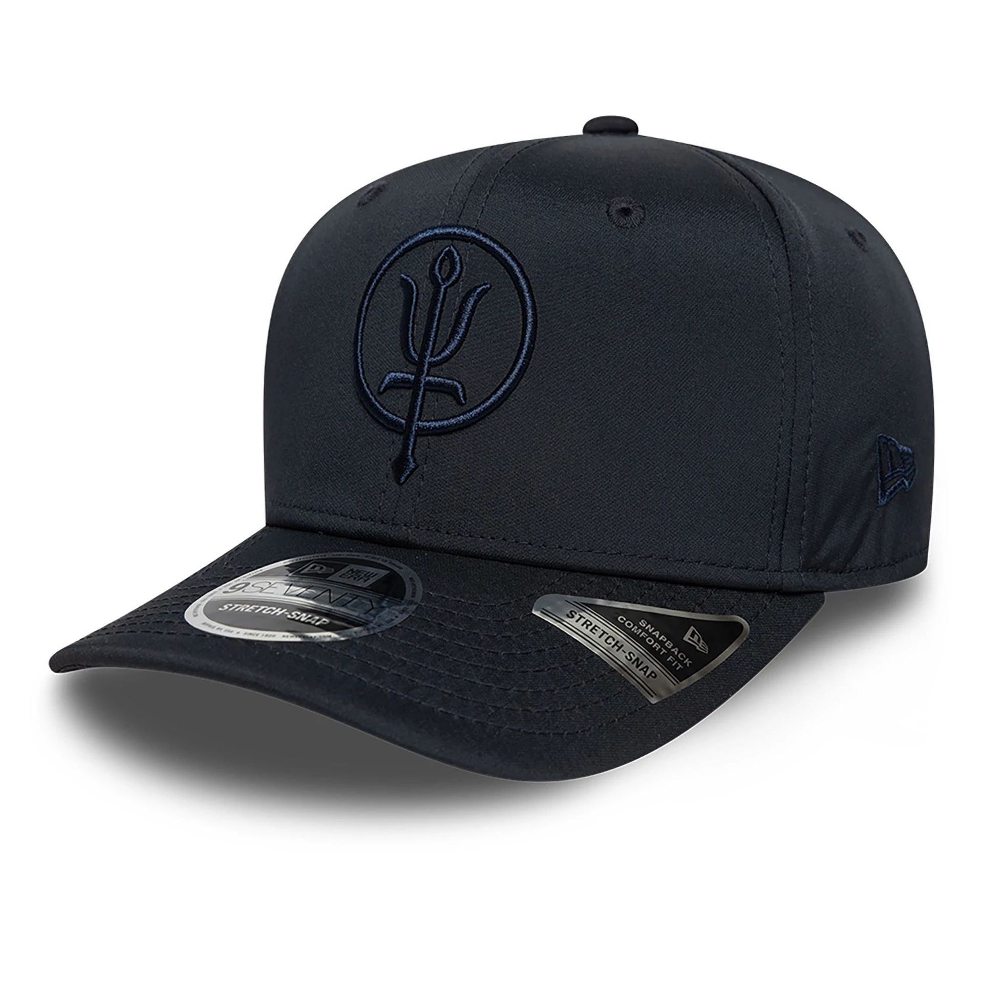 This is a ThruDark x New Era Navy 9SEVENTY Stretch-Snap Cap 1