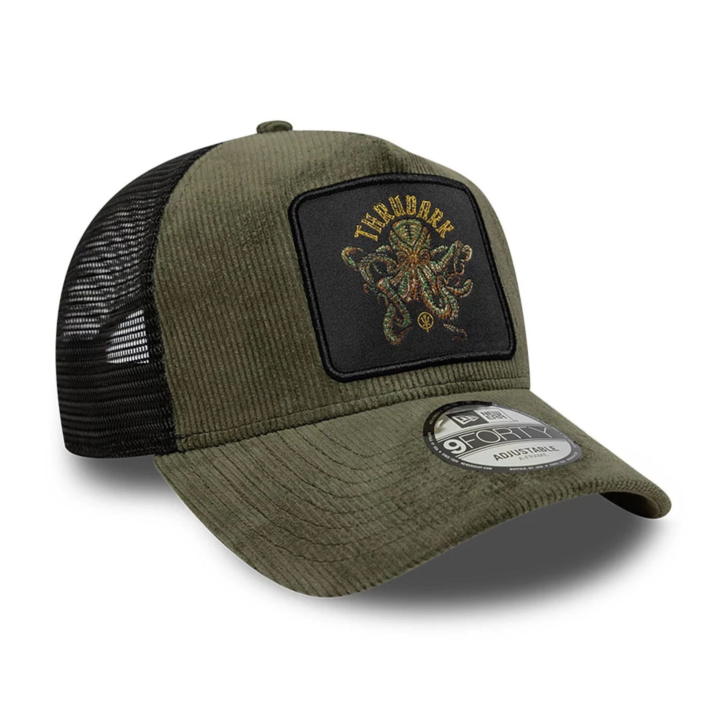 This is a ThruDark x New Era Artist Green 9FORTY A-Frame Trucker Adjustable Cap 3