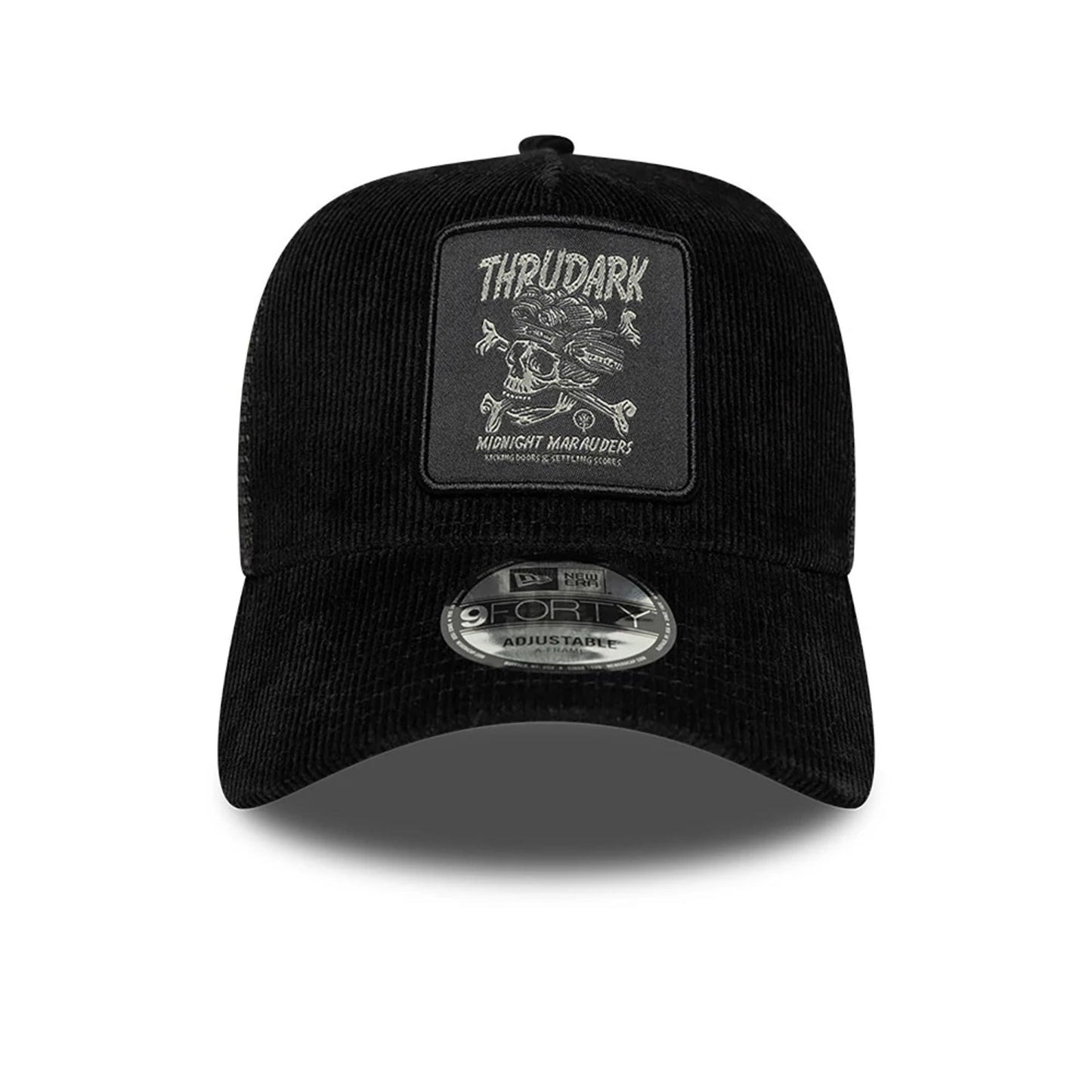 This is a ThruDark x New Era Artist Black 9FORTY A-Frame Trucker Adjustable Cap 2