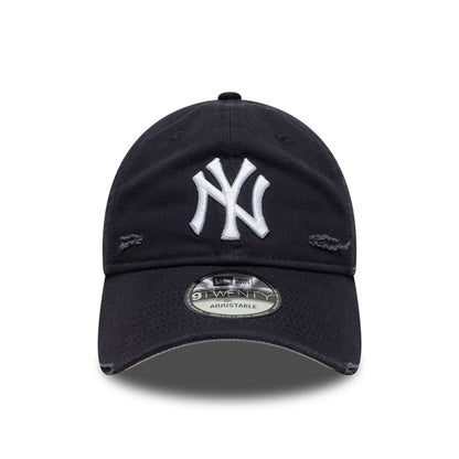 This is a New York Yankees MLB Distressed Navy 9TWENTY Adjustable Cap 2