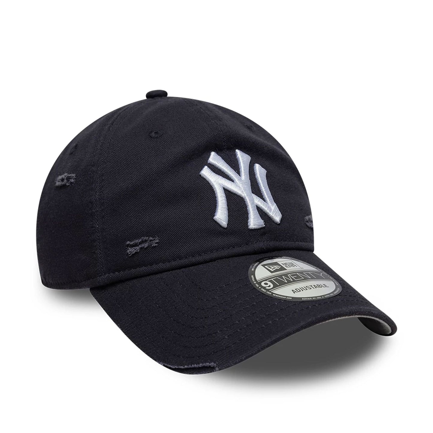 This is a New York Yankees MLB Distressed Navy 9TWENTY Adjustable Cap 3