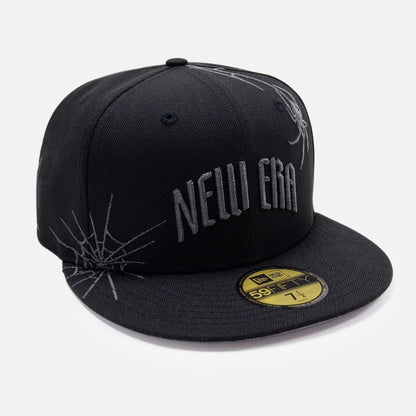 This is a New Era Halloween Spider Web Black 59FIFTY Fitted Cap 3