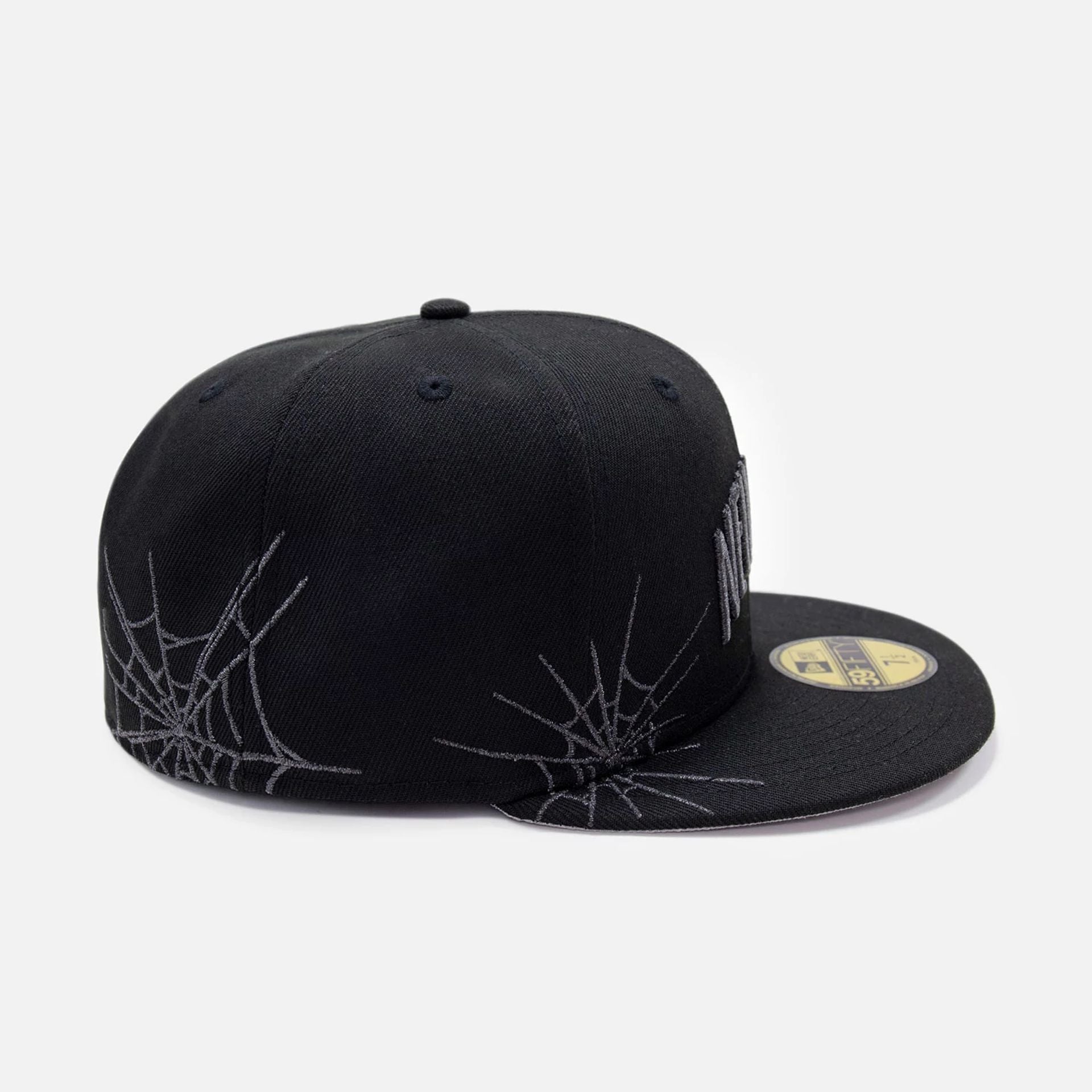 This is a New Era Halloween Spider Web Black 59FIFTY Fitted Cap 5