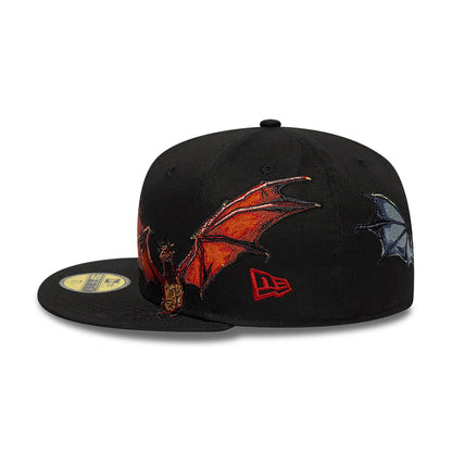 This is a House Of The Dragon Multi Hit Black 59FIFTY Fitted Cap 7