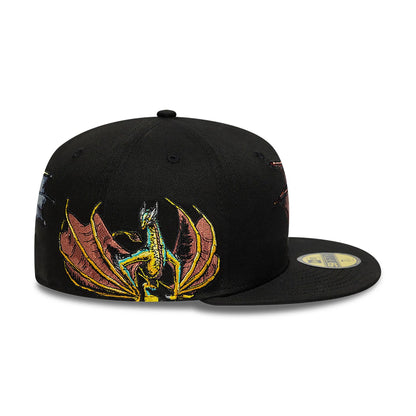 This is a House Of The Dragon Multi Hit Black 59FIFTY Fitted Cap 6