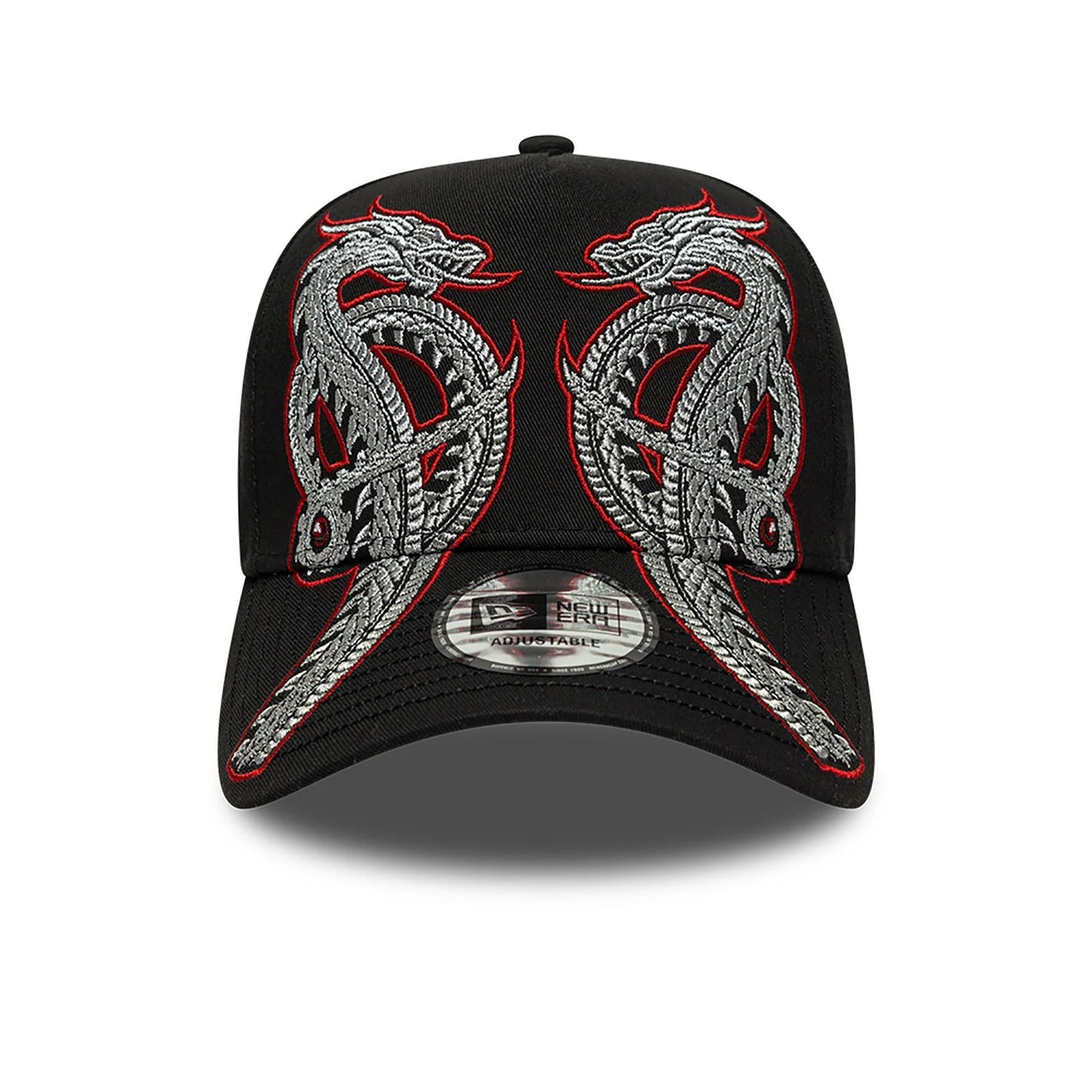 This is a House Of The Dragon Twin Dragon Black 9FORTY A-Frame Adjustable Cap 2