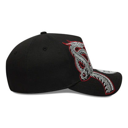 This is a House Of The Dragon Twin Dragon Black 9FORTY A-Frame Adjustable Cap 6