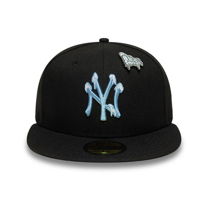 This is a New York Yankees Snowday Black 59FIFTY Fitted Cap 3