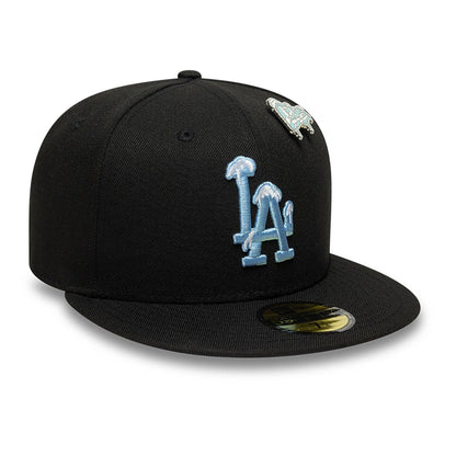 This is a LA Dodgers Snowday Black 59FIFTY Fitted Cap 4