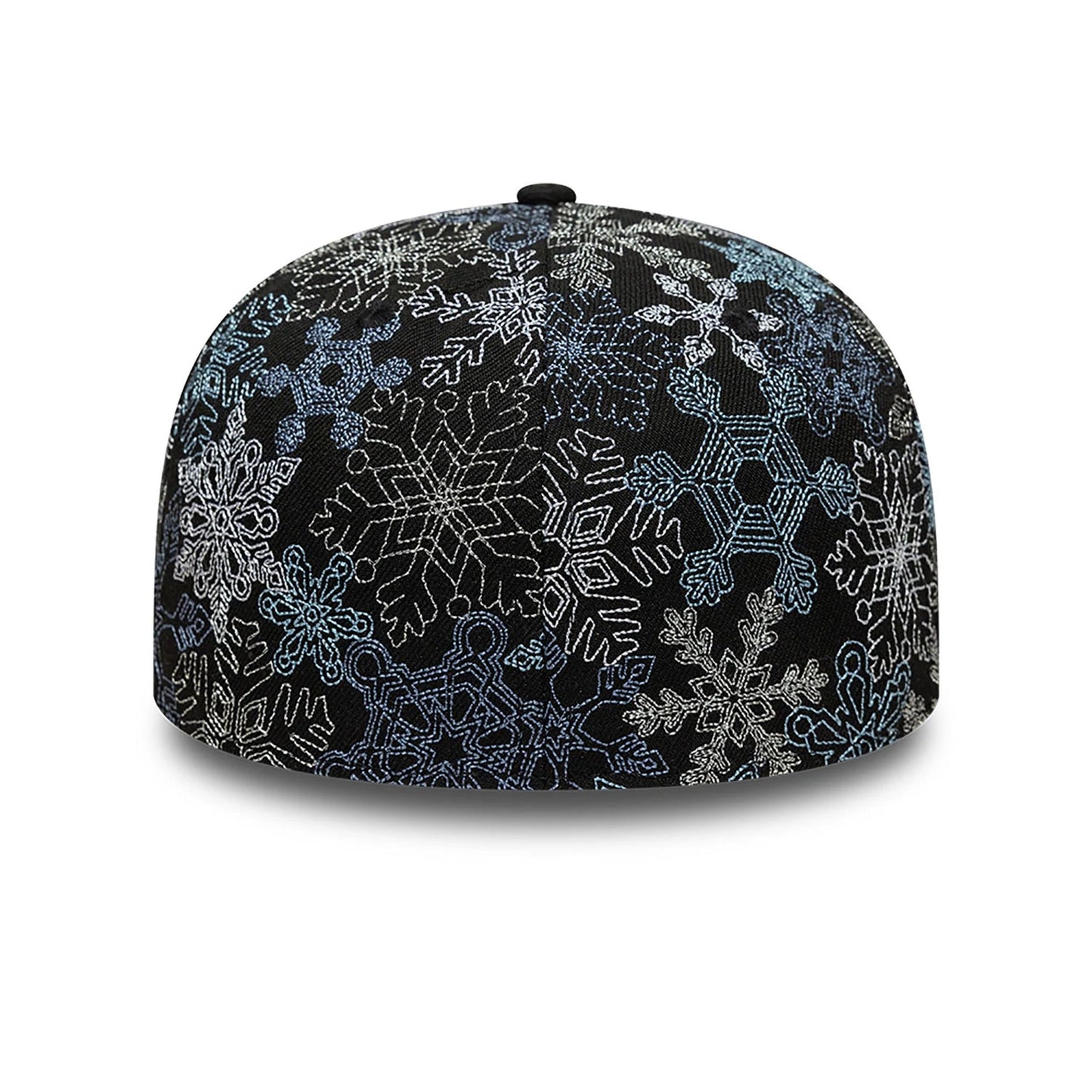 This is a New Era Winter All Over Print Black 59FIFTY Fitted Cap 5