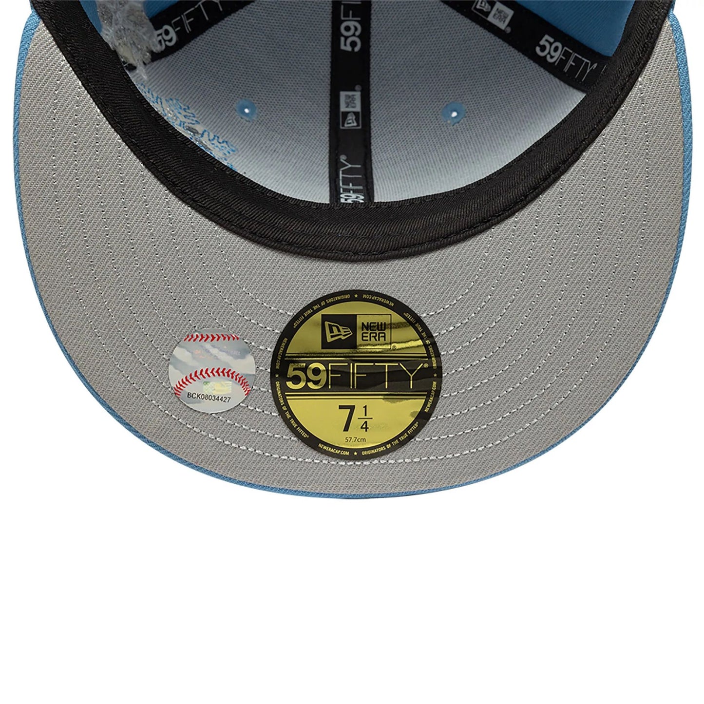 This is a LA Dodgers Winter Pastel Blue 59FIFTY Fitted Cap 2