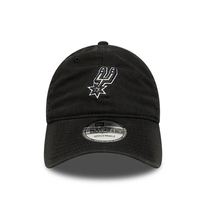 This is a San Antonio Spurs NBA Paris Games 2025 Black 9TWENTY Adjustable Cap 2