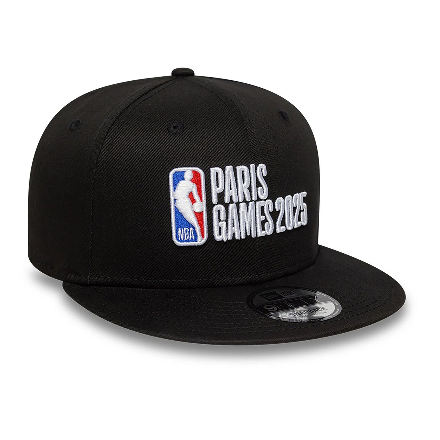 This is a NBA Paris Games 2025 Black 9FIFTY Snapback Cap 3