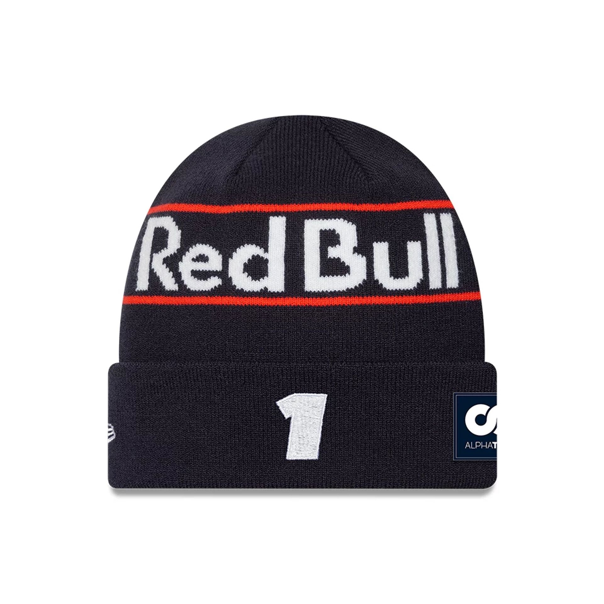 This is a Red Bull Racing Replica Max Verstappen Dark Blue Cuff Knit Beanie Hat 2